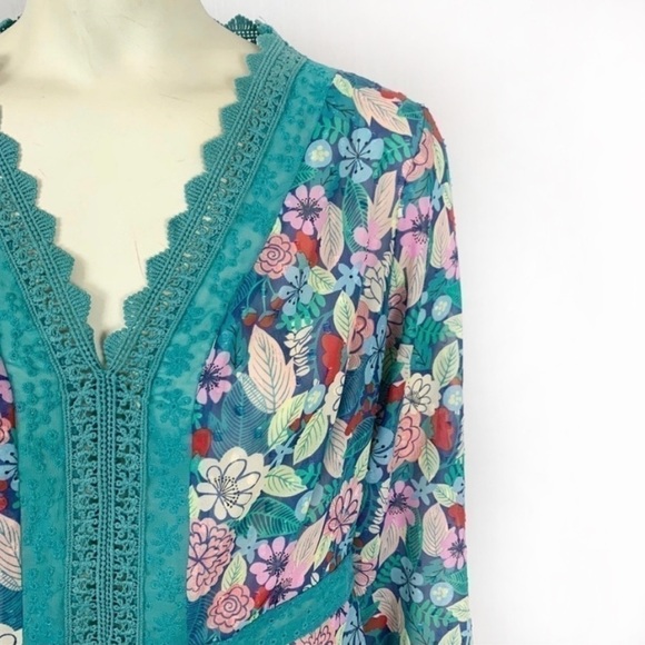 Matilda Jane Kookaburra floral Blouse size M - Picture 5 of 6